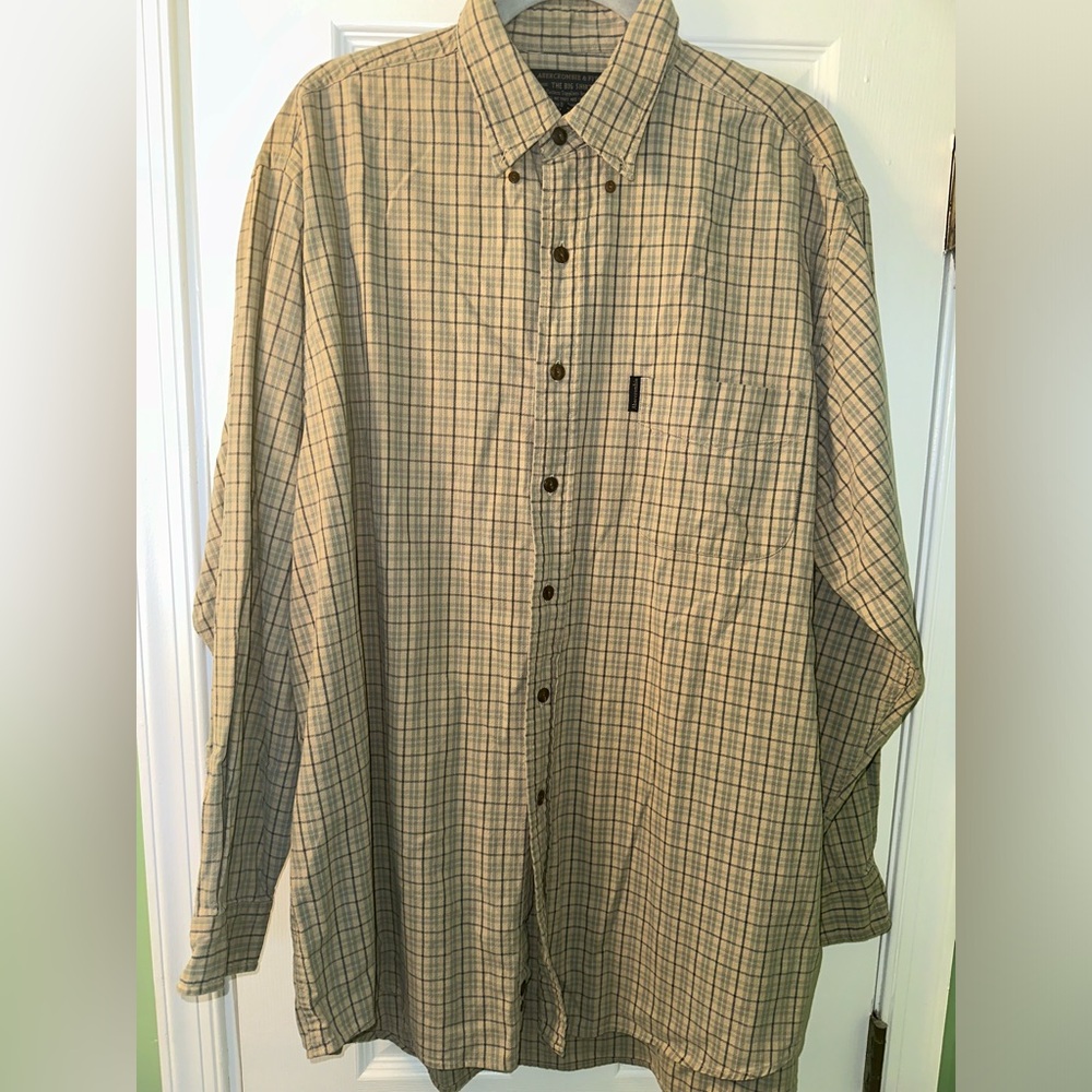 Vintage 90’s Abercrombie & Fitch Workmans light Academia Shirt Grandpacore
